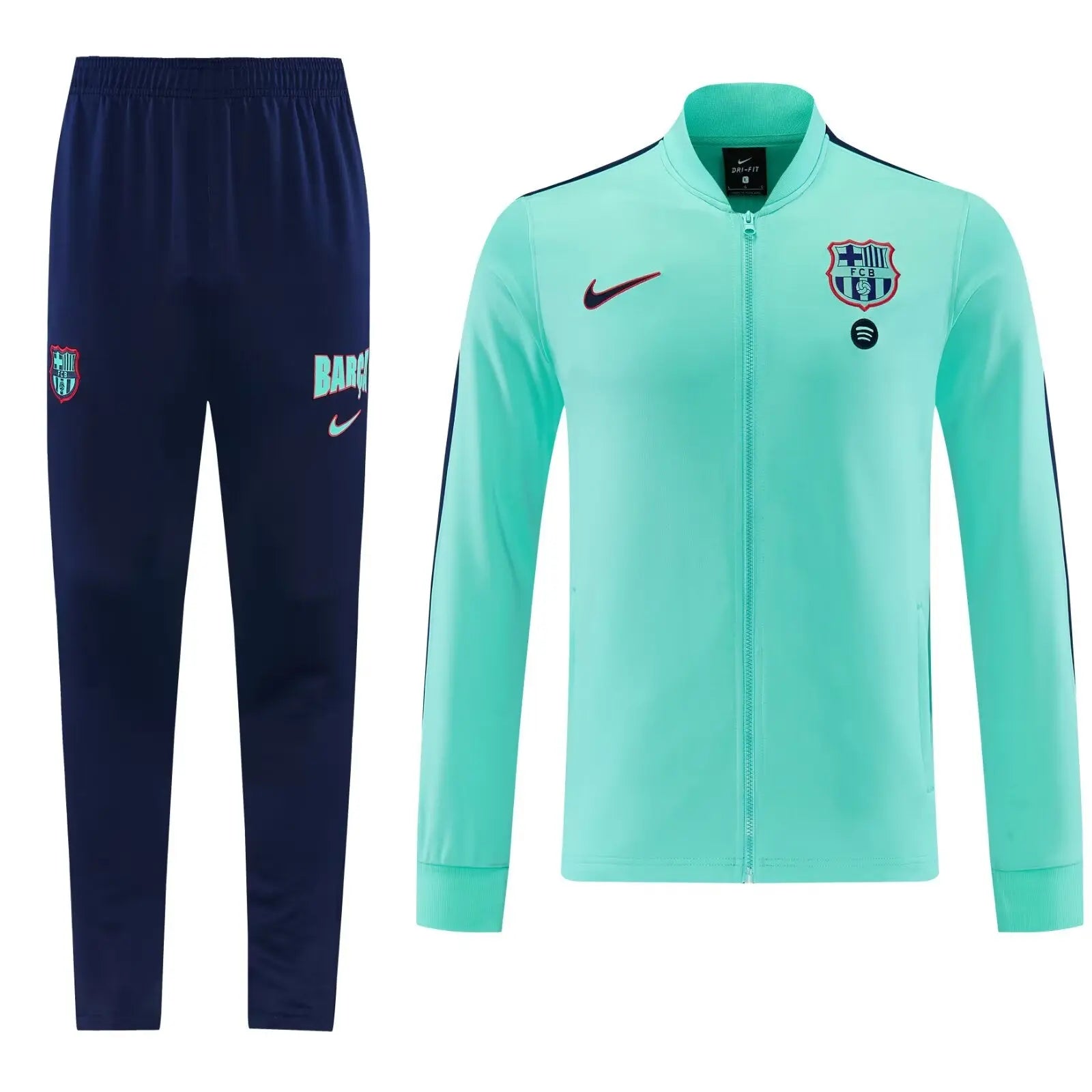 Kit Survêtement FC Barcelone Turquoise et Bleu Marine 2026/27