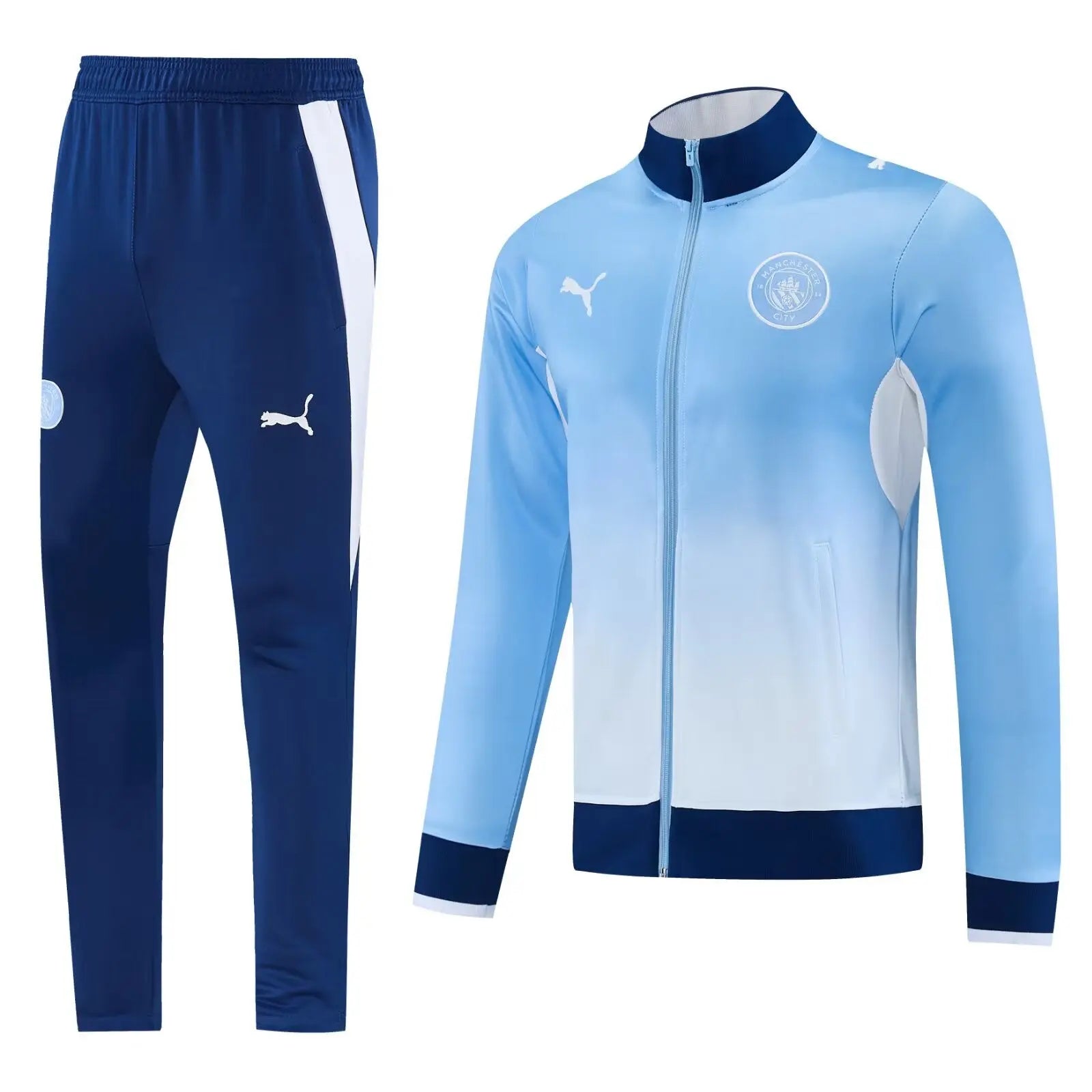 Kit Survêtement Manchester City Bleu Ciel et Bleu Marine 2026/27