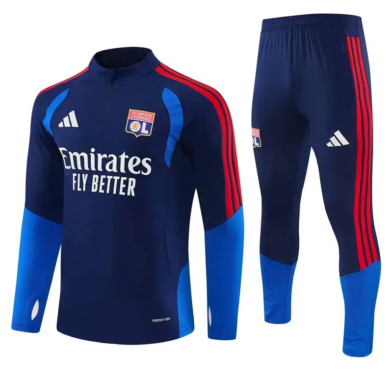 Kit Survêtement Lyon Bleu Marine et Bleu Roi 2026/27