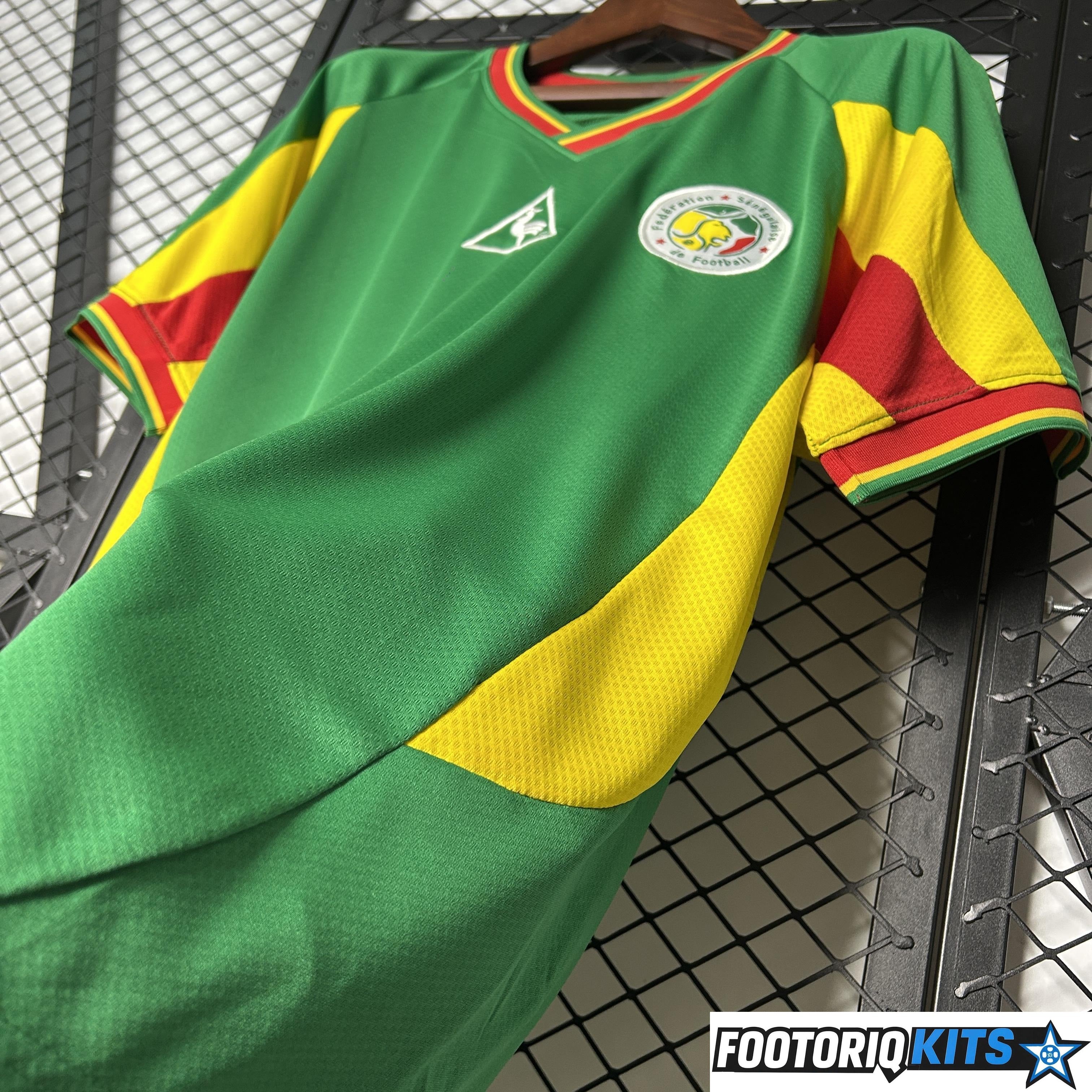 Maillot de football rétro - Homme - Sénégal 2000 - Manches Cortes Maillot de football rétro - Homme - Sénégal 2000 - Manches Cortes